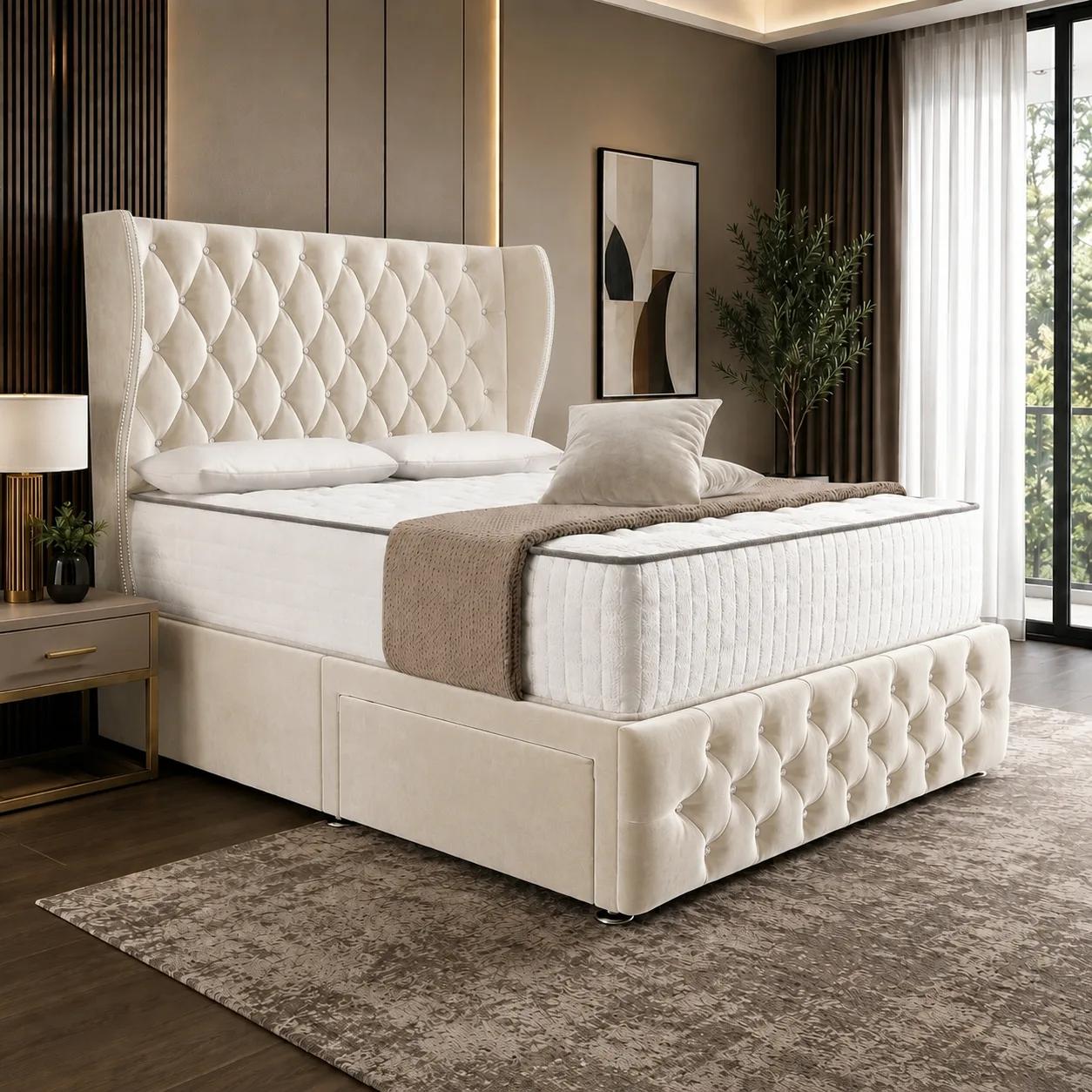 Cream Plush Velvet