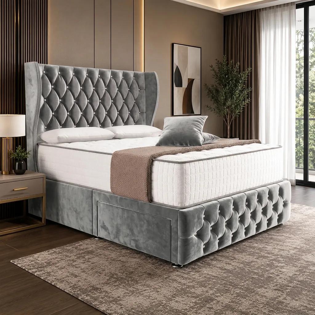Silver Plush Velvet